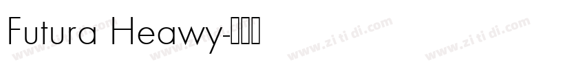 Futura Heawy字体转换